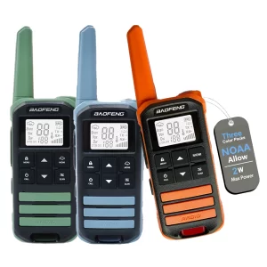 3 pcs Baofeng FR-22A FRS 462MHz Mini Walkie Talkie For Sport Hiking NOAA