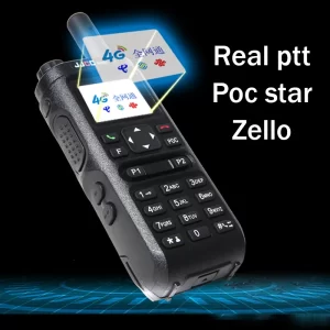 Zello 4G Walkie Talkie Android Dual SIM 4G Network Phone Real PTT with GPS Global Talk Long Range Radio 100km