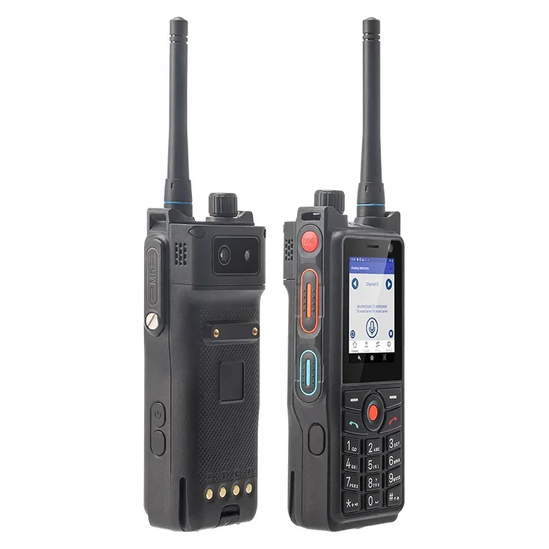 Global UNIWA P6 IP68 Rugged Walkie Talkie 4W DMR/Analog Dual Mode 2.41" 3GB+32GB 12MP 2500mAh 4G Smartphone Android 9 PTT SOS - Image 3