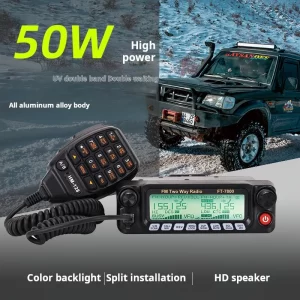 FT-7800 car mounted 50W high-power UV dual band dual band car radio intercom self driving tour outdoor FM car station