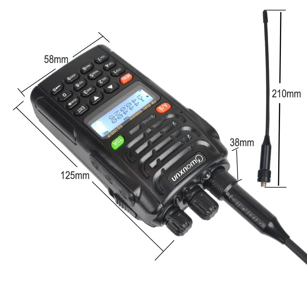 Wouxun Walkie Talkie KG-UVD1P Dual Band FM Portable Two Way Radio 136.000-174.995MHz & 216.000-260.995MHz - Image 6