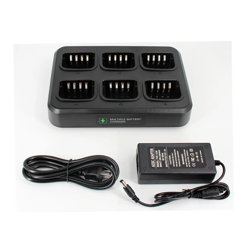 KSC-356 6-Unit Multi-Charger For Kenwood KNB-45L NX240 NX340 TK2000 TK2402 TK3400 TK-2212L TK3207 TKU100 TK3402 Two Way Radios - Image 2