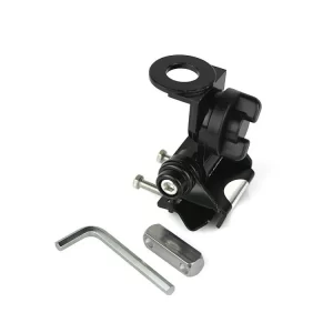 RB402 Metal Adjustable Angle Mini Mobile Bracket Antenna Mount Clip Black Car Truck Vehicle Mast Install