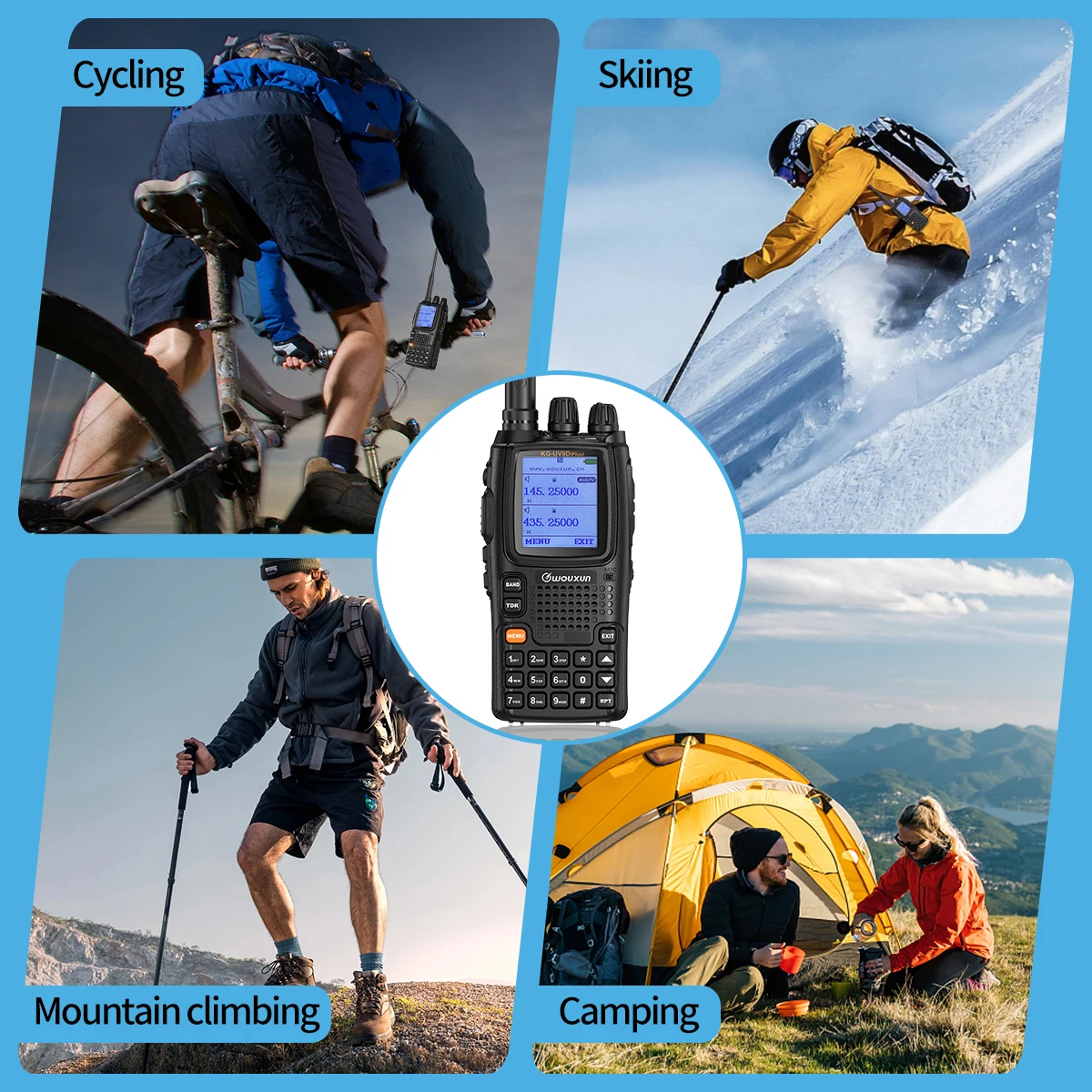 Wouxun KG-UV9D Plus Air Band Walkie Talkie VHF UHF Type-C Cross Band Repeater Transmission Communciator DTMF Ham Two Way Radio - Image 6