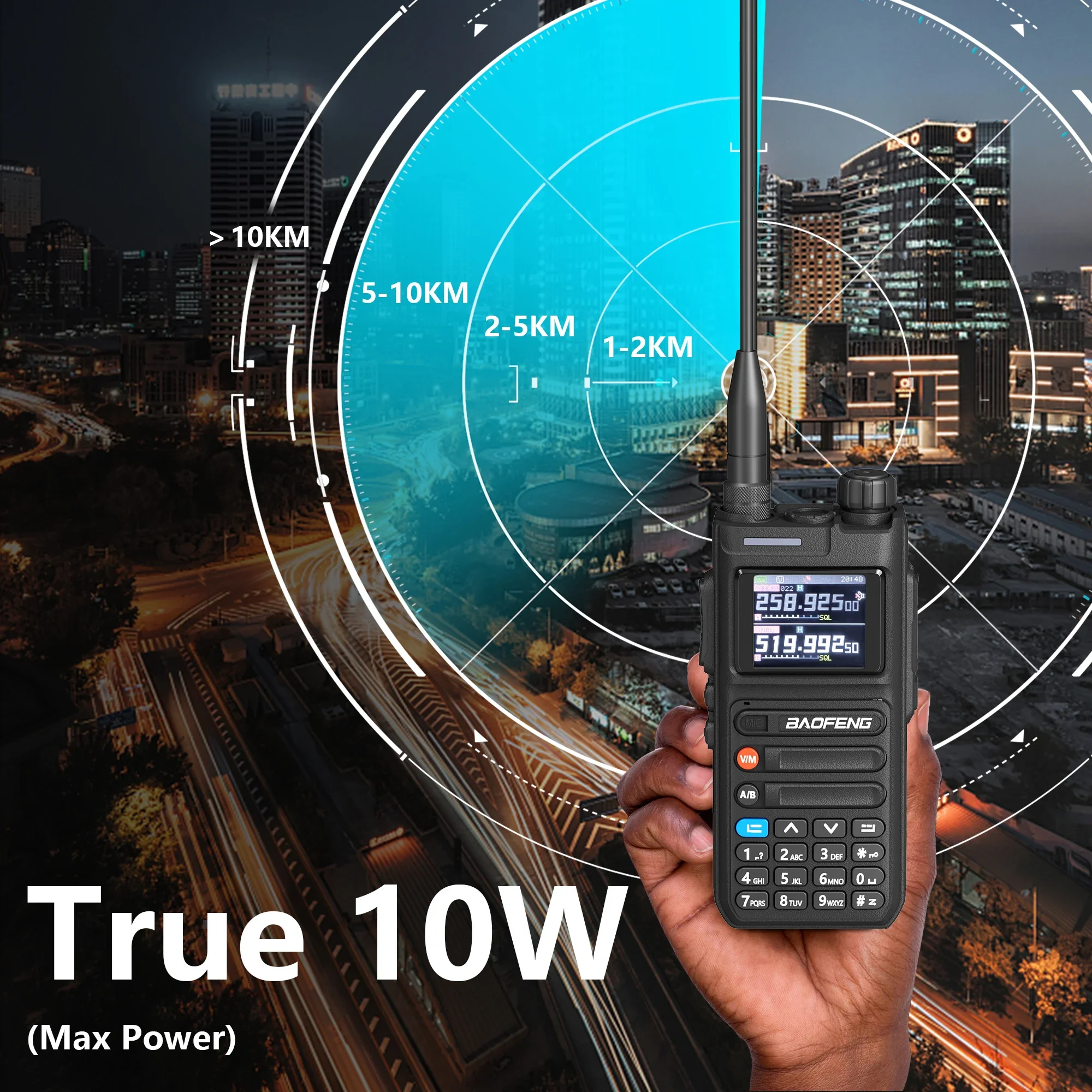 Baofeng UV-26 GPS Walkie Talkie Multi Band Phone APP Wireless Programming Recording 10W Type-C AM FM Long Range Ham Two Way Radio - Image 3