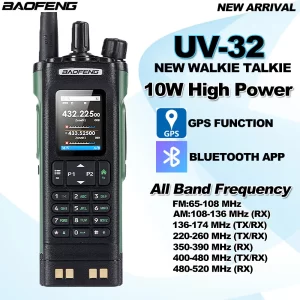 BAOFENG DM-32UV APRS DMR Walkie Talkie GPS 10W Full Band Digital Two Way Radios
