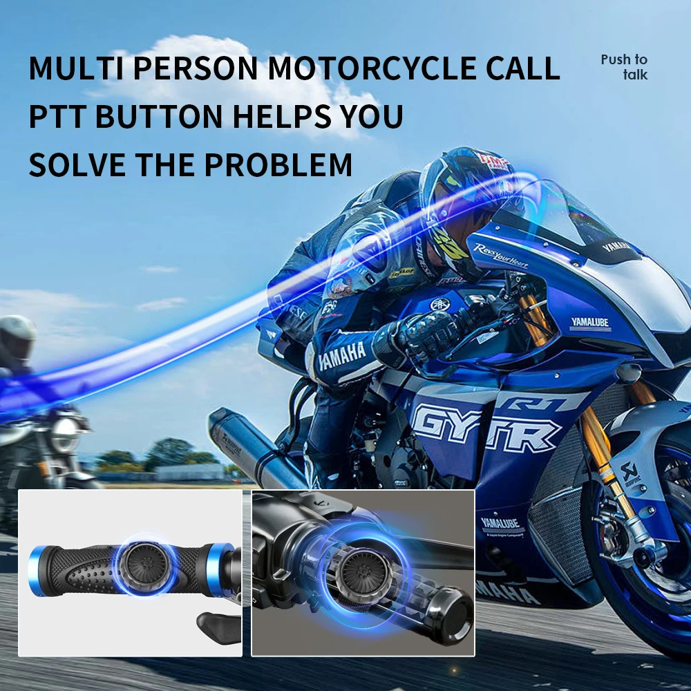 Wireless Bluetooth PTT Walkie Talkie Control Button with Adjustable Strap for IOS Android Phone Zello Push-to-Talk Button - Image 6