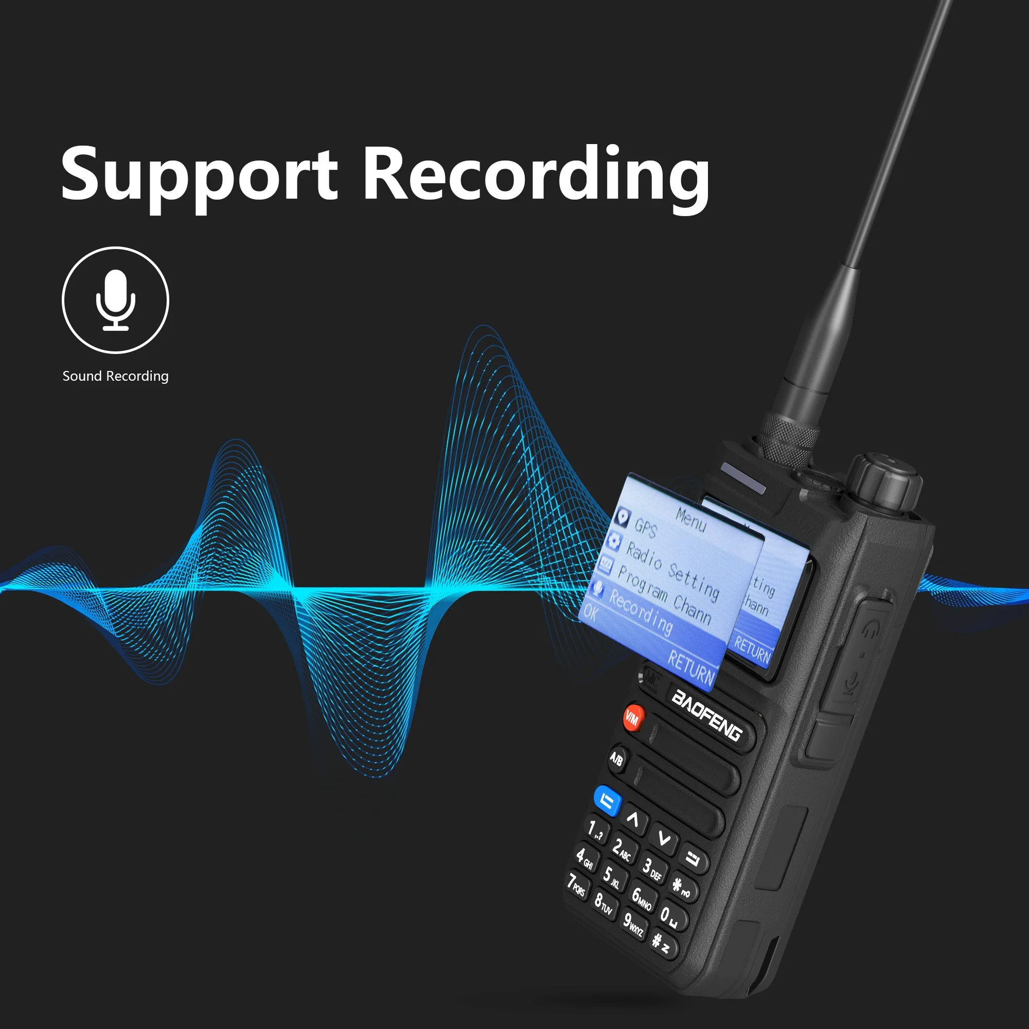 Baofeng UV-26 GPS Walkie Talkie Multi Band Phone APP Wireless Programming Recording 10W Type-C AM FM Long Range Ham Two Way Radio - Image 5