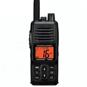 Standard Horizon HX380 5W VHF Marine Radio - IPX7 Submersible with 40 LMR Channels