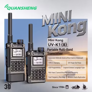 Quansheng Mini Walkie Talkie UV-K1(8) 2MB Flash Multi-Band Wireless Copy Frequency AM FM NOAA USB-C Ham Radio Upgrade UV-K58 K