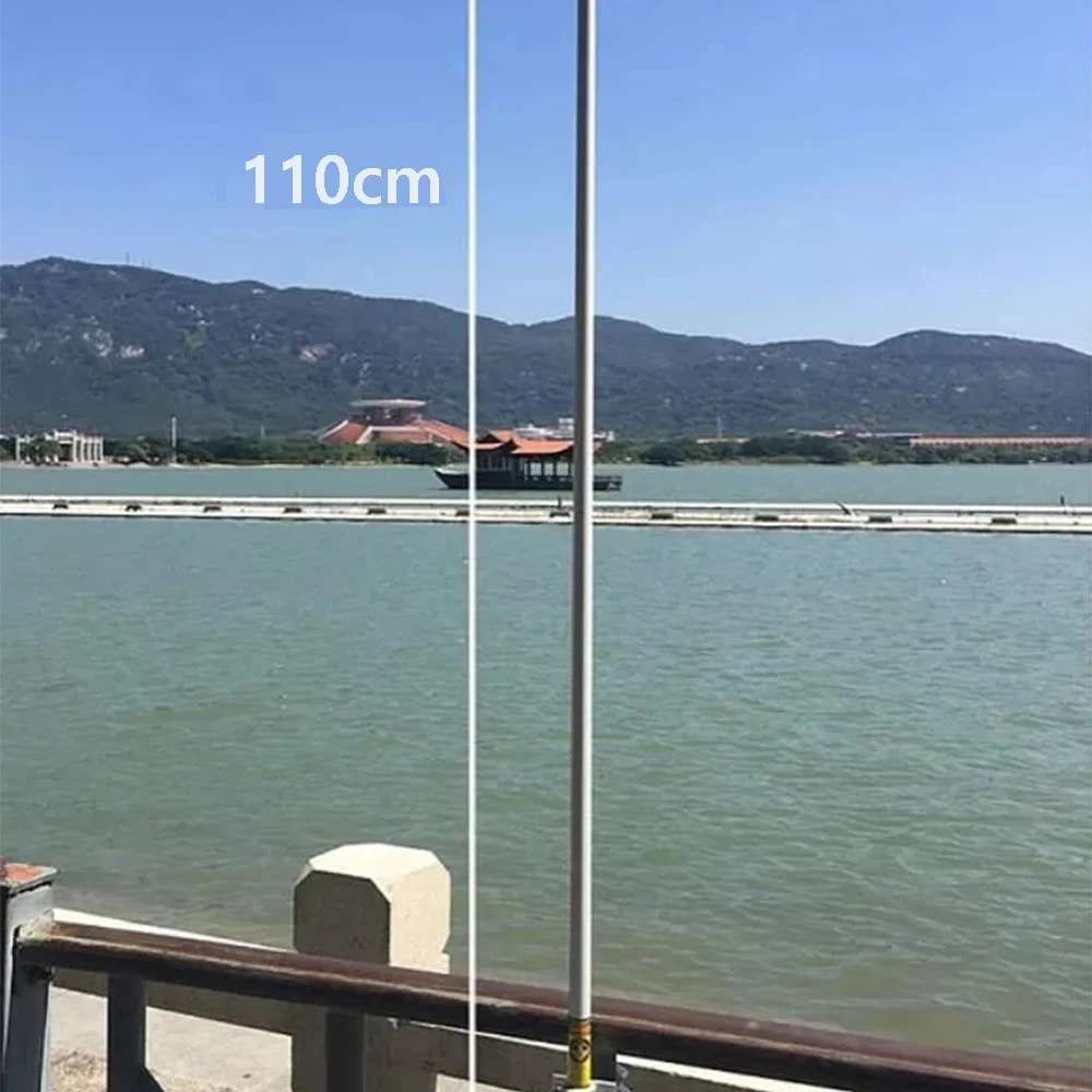 AIS VHF 156MHz Marine Antenna Omni Glass Fiber 156-163M with 10m & 3m Cables for Fishing Boats