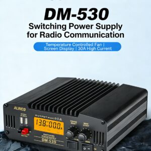 Alinco DM-530 30A 13.8V Regulated DC Power Supply for Mobile Base HF Radios